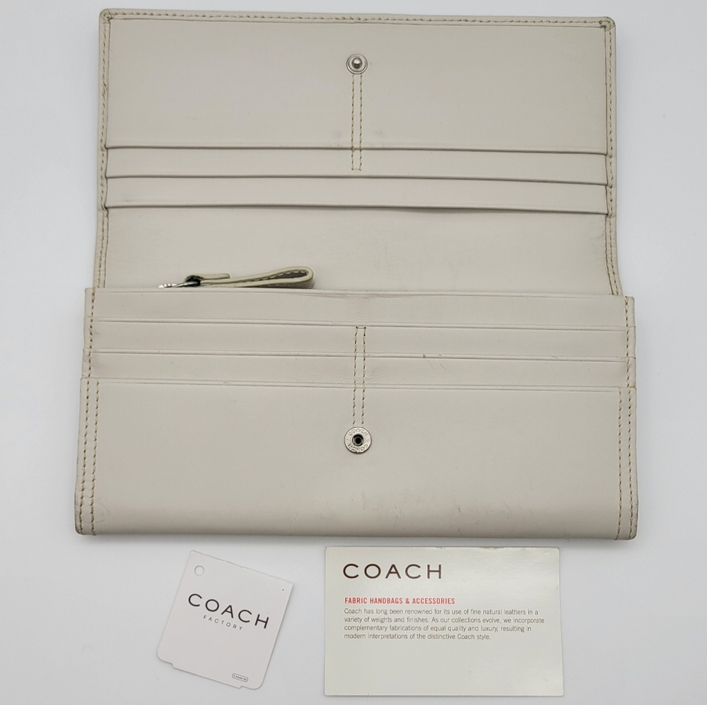 Coach Polished Calfskin Slim Envelope Wallet 8618 - Picture 4 of 16